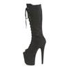 Pleaser - FLAMINGO2051FS Platform Boots - Pole dance shoes - Black Product image